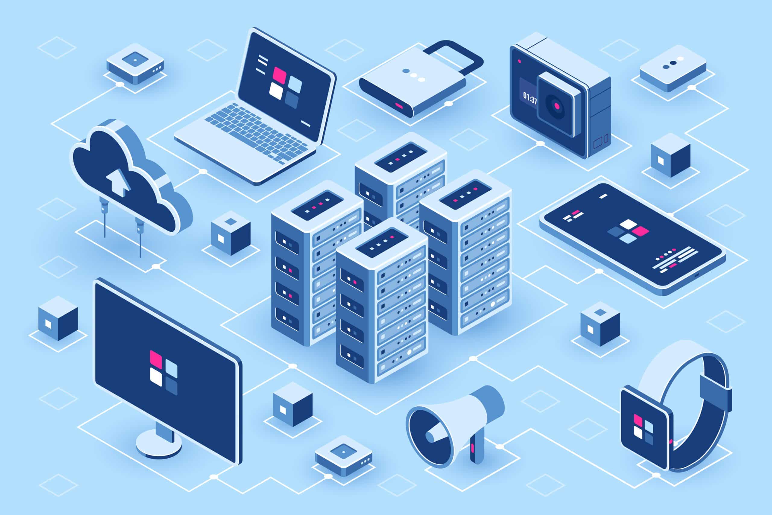 Database management system for web and mobile app development database